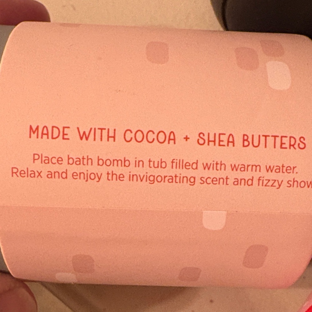 Bath Bomb Trio - Merry Cherry, Sugar Cookie, Peppermint - Picture 10 of 10